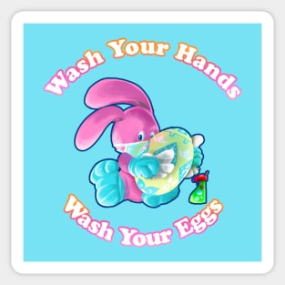 Wash Your Hands. Wash your Eggs Sticker